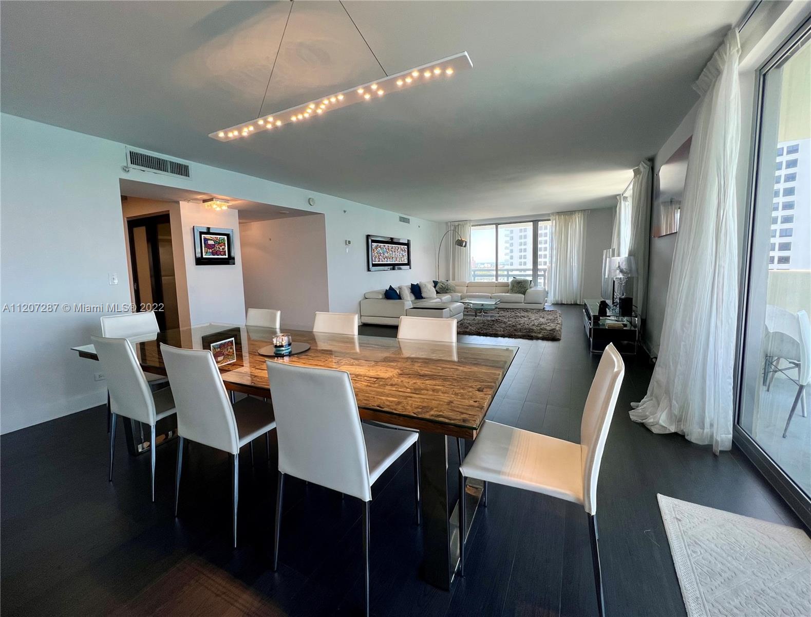 1500 Bay Road, Unit 1414S Miami Beach, FL 33139 - Photo 6 of 23 a view of a dining room with furniture