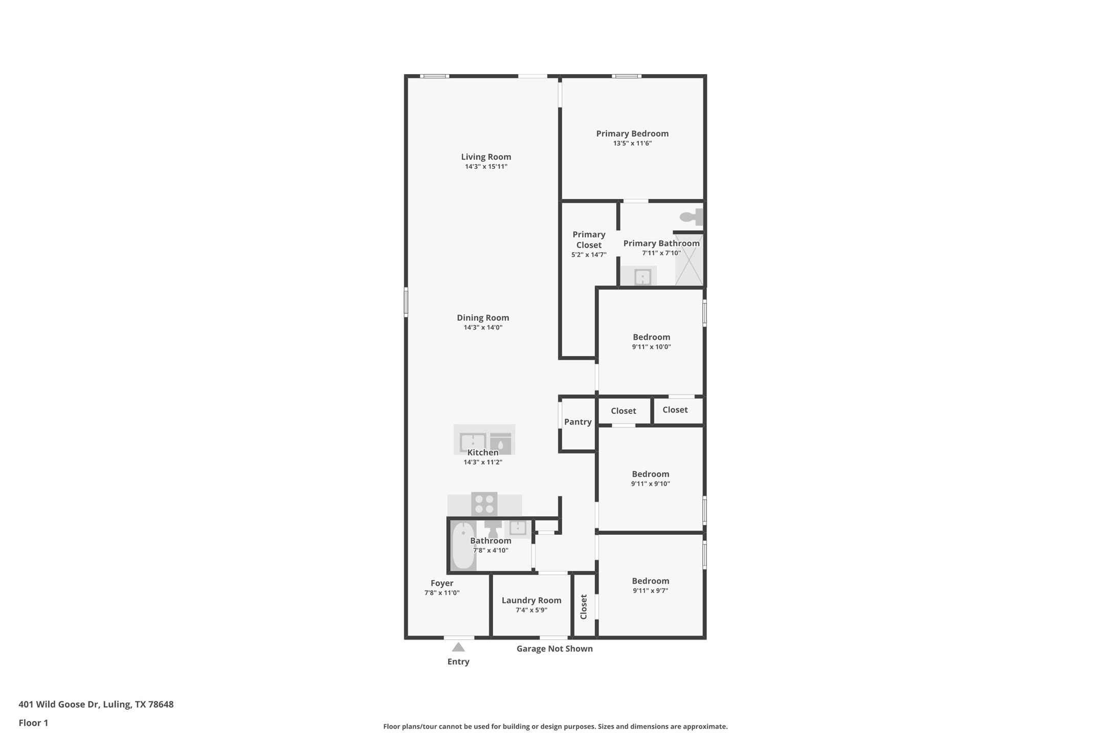 401 Wild Goose Drive Luling, TX 78648 - Photo 26 of 26 a picture of a floor plan
