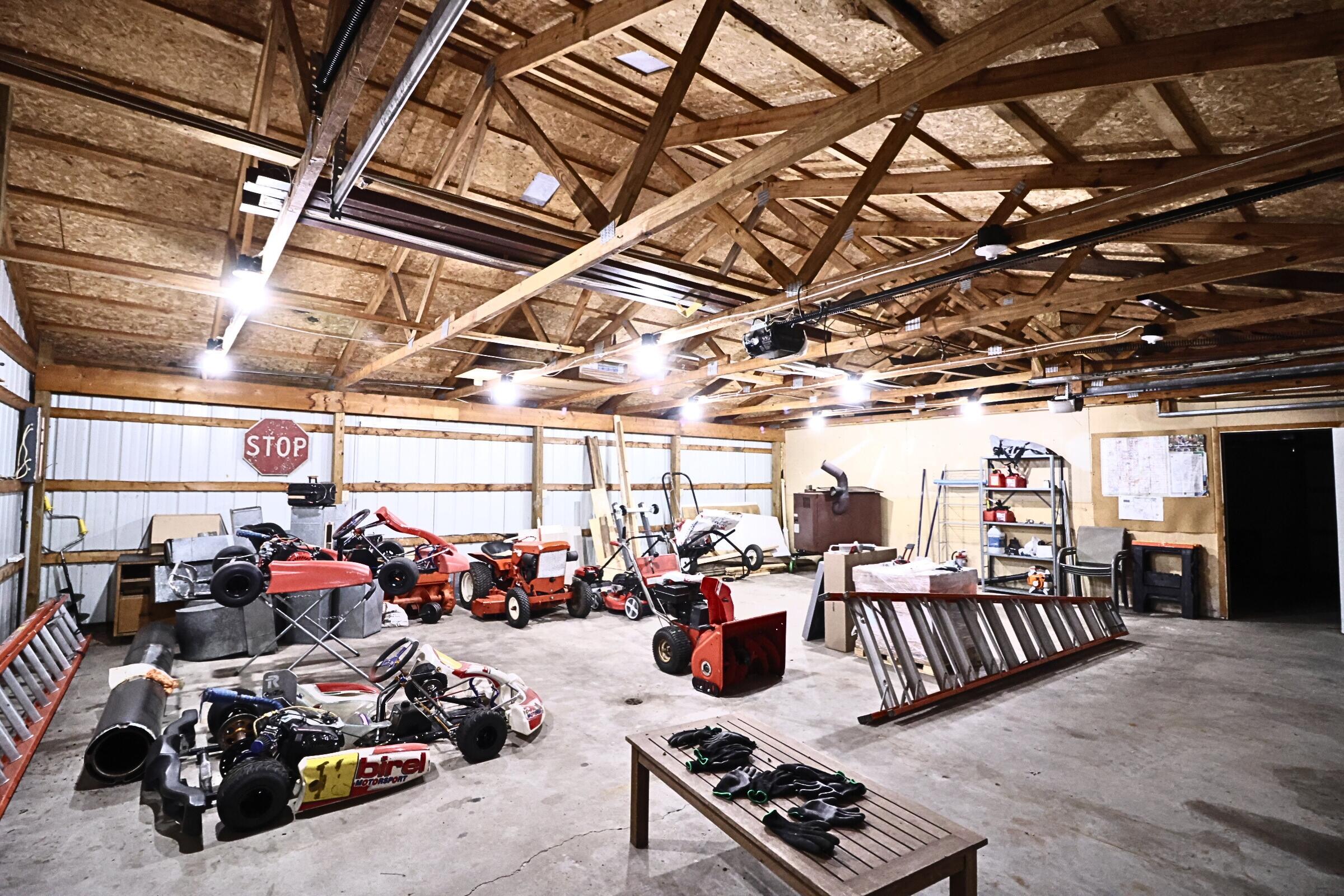 1278 West Pine Tree Road Luther, MI 49656 - Photo 20 of 29 Pole Barn View 1 two car garage side