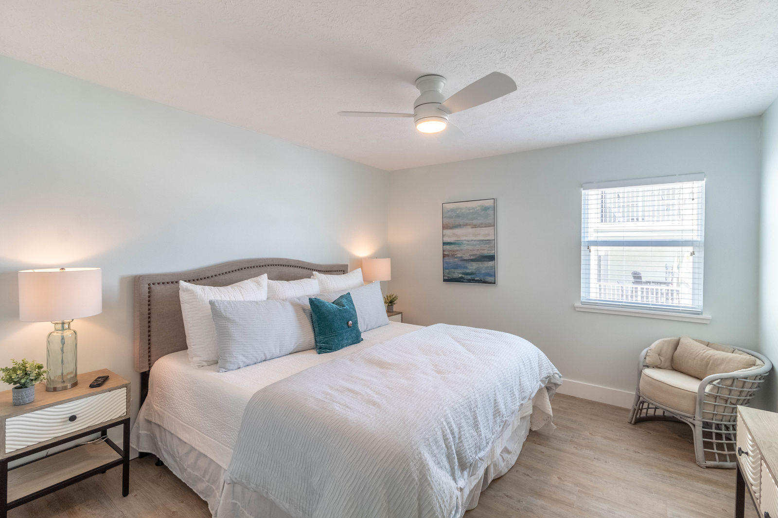 595 Eastern Lake Road, Unit 206 Santa Rosa Beach, FL 32459 - Photo 16 of 33 a bedroom with a bed and a couch