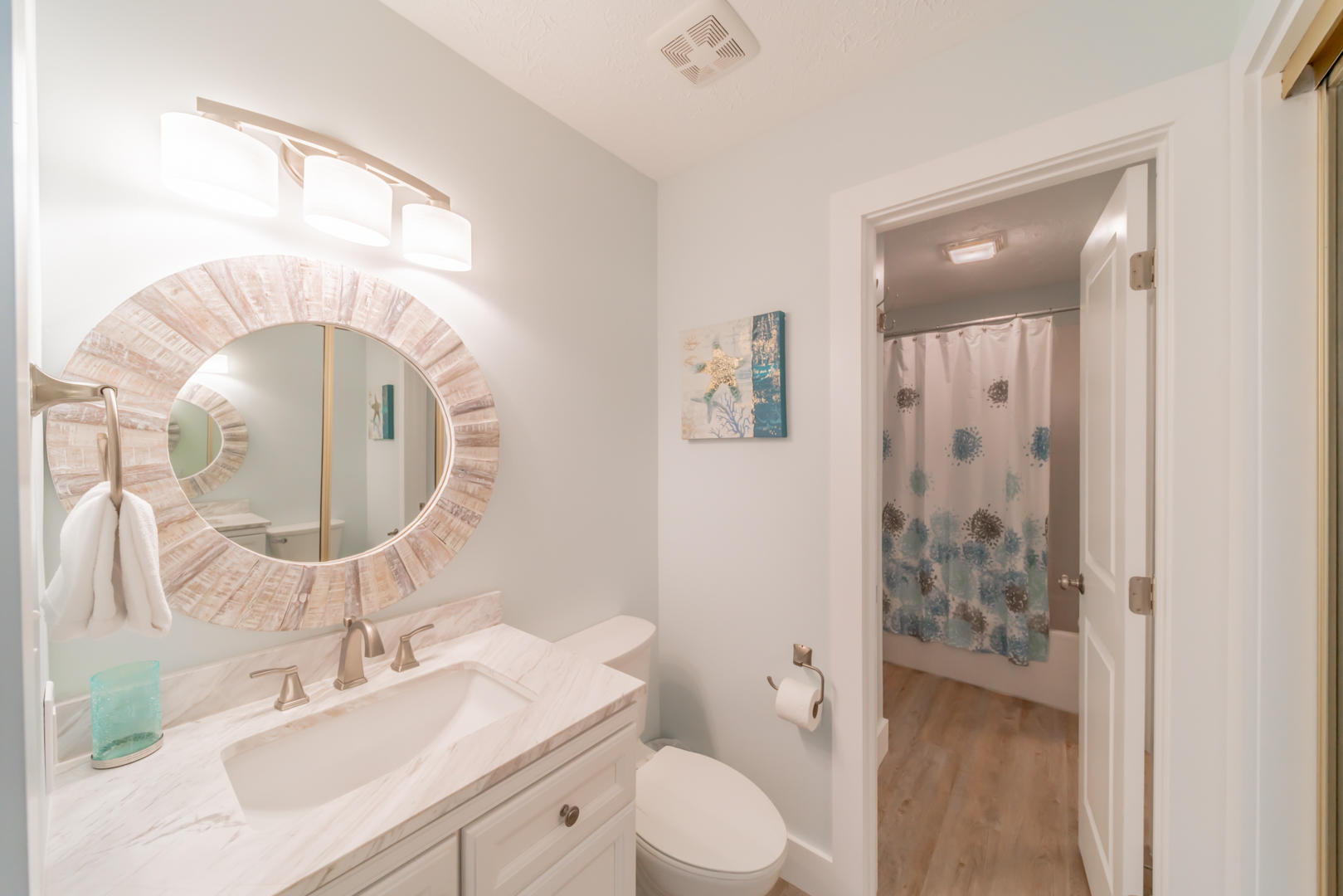 595 Eastern Lake Road, Unit 206 Santa Rosa Beach, FL 32459 - Photo 24 of 33 a bathroom with a sink a toilet and shower