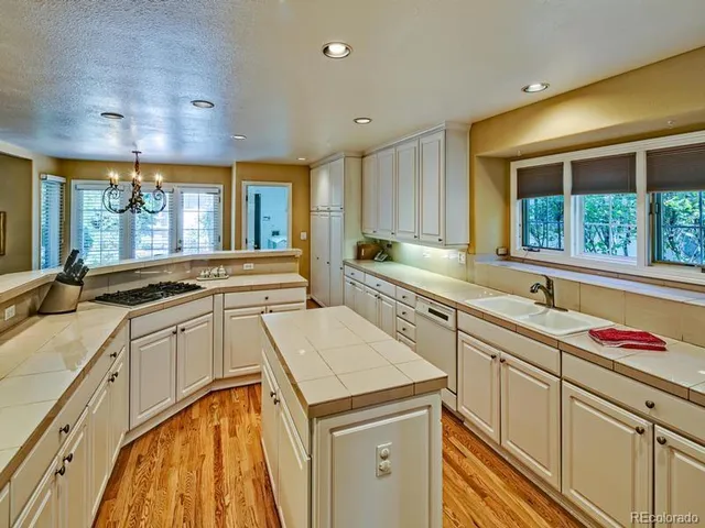 a kitchen that has a sink and a stove in it