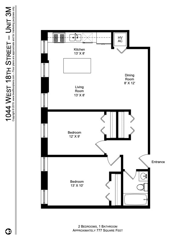 1044 West 18th Street, Unit 3M Chicago, IL 60608 - Photo 7 of 8 a black and white photo of a painting