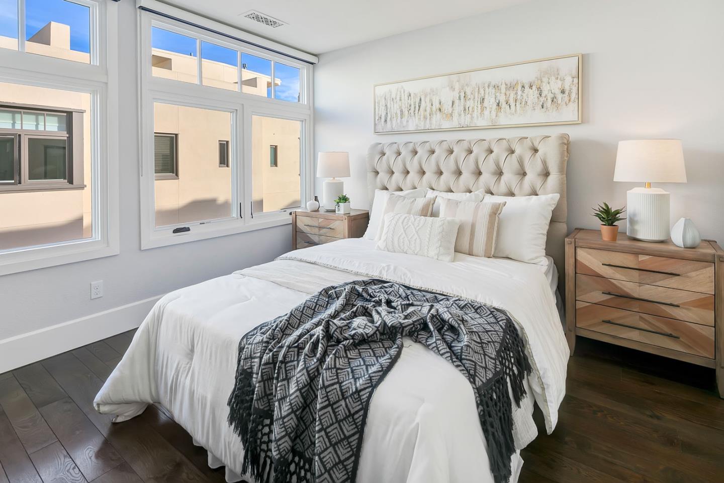 534 Fierro Loop Campbell, CA 95008 - Photo 27 of 55 a bedroom with a bed and a night stand