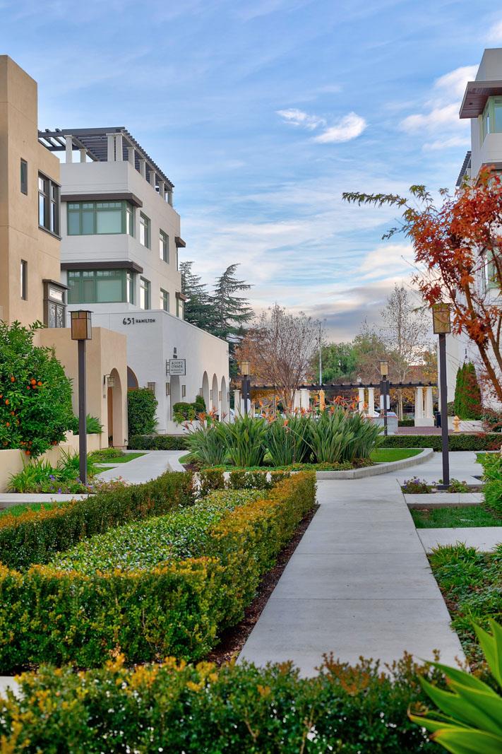 534 Fierro Loop Campbell, CA 95008 - Photo 52 of 55 a front view of a residential apartment building with a yard