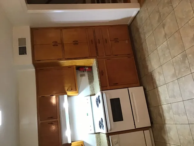 a bathroom with a shower curtain