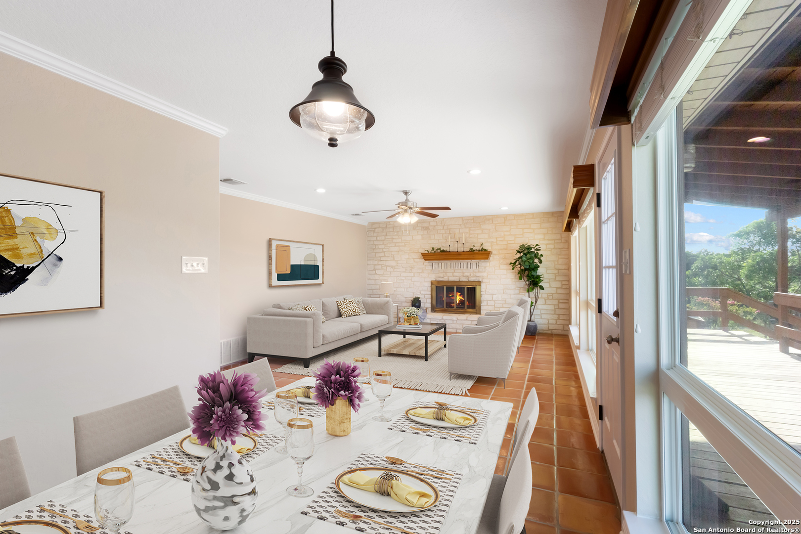 890 Live Oak Drive Spring Branch, TX 78070 - Photo 13 of 49 a living room with furniture and a large window