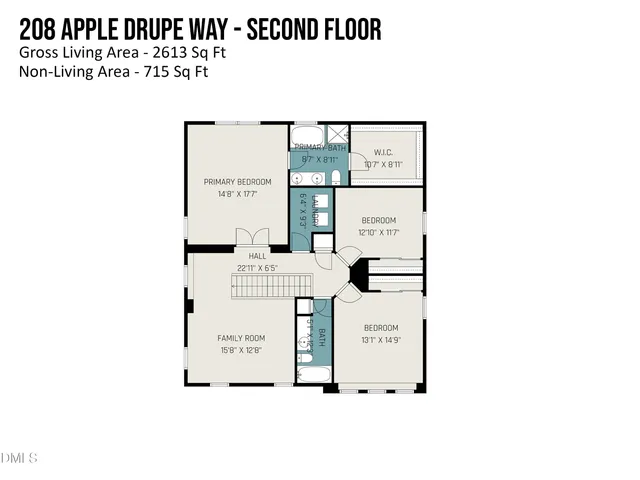 $487,500 | 208 Apple Drupe Way, Holly Springs, NC 27540