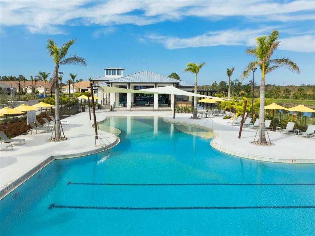 17787 Stillness Court Venice, FL 34293 - Photo 27 of 36 a view of a swimming pool with outdoor seating
