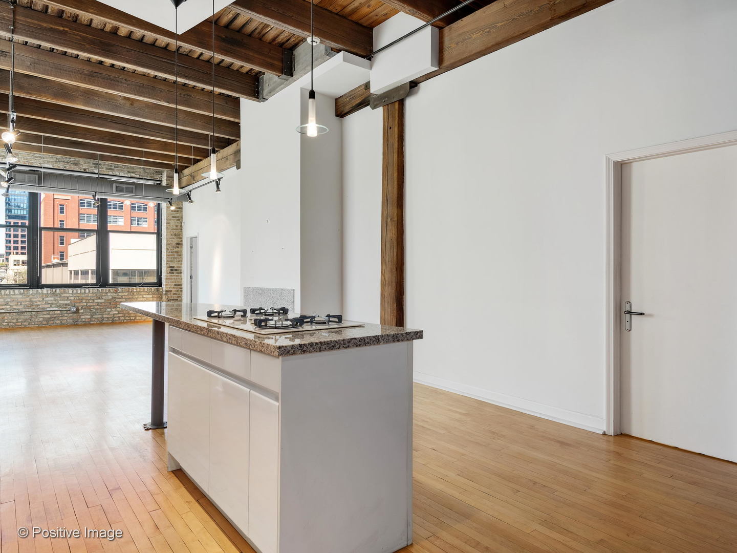 11 North Green Street, Unit 3CD Chicago, IL 60607 - Photo 11 of 40 a kitchen with stove and wooden floor