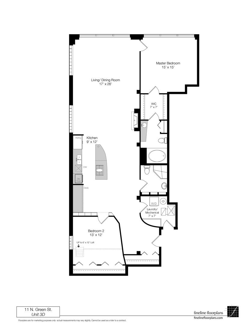 11 North Green Street, Unit 3CD Chicago, IL 60607 - Photo 38 of 40 a picture of a bench in front of door
