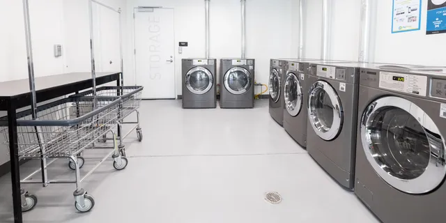 a view of gallery with stairs