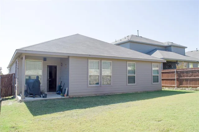 a backyard of a house