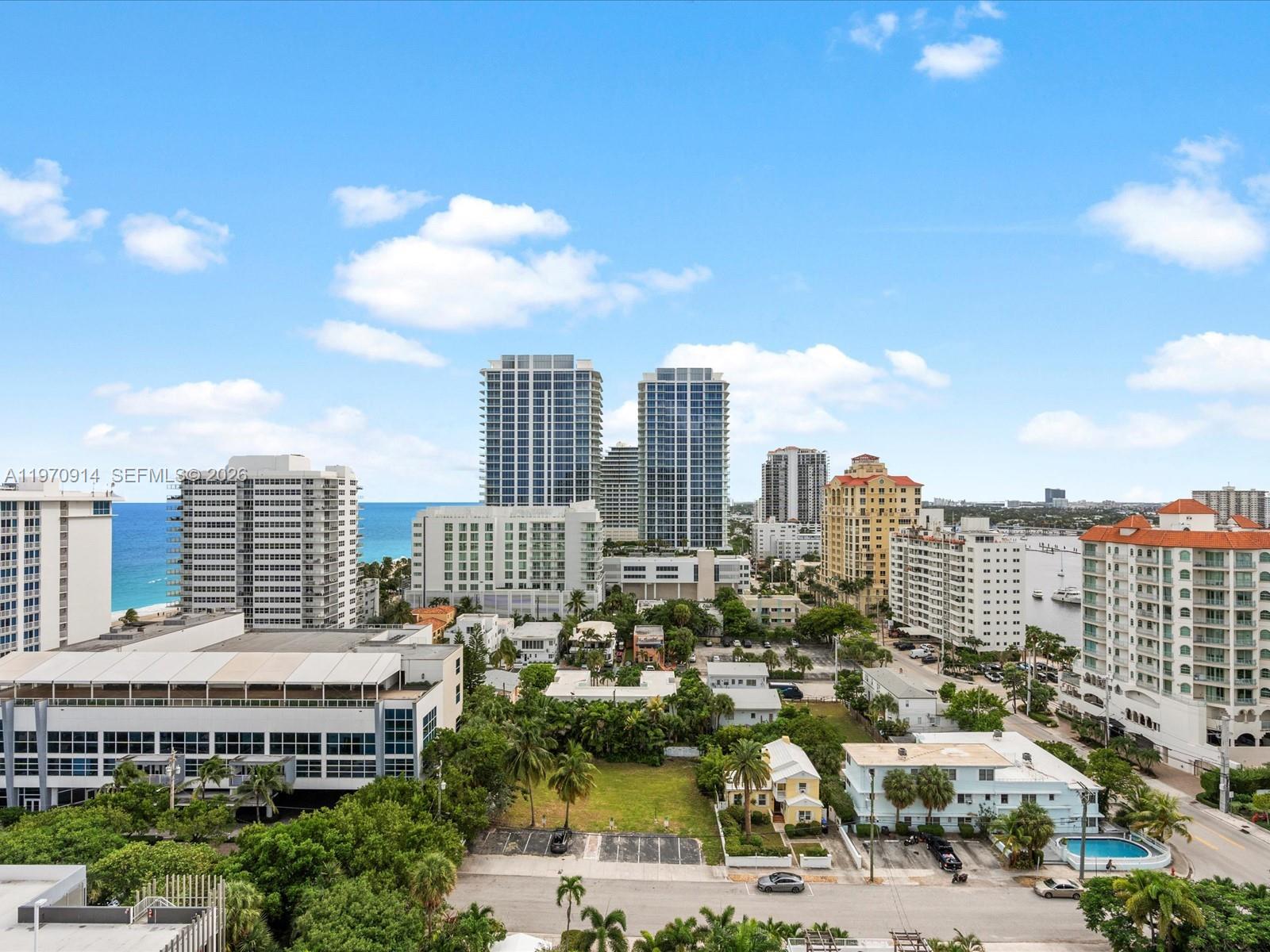 336 North Birch Road, Unit PH Fort Lauderdale, FL 33304 - Photo 56 of 68 a view of a city with tall buildings