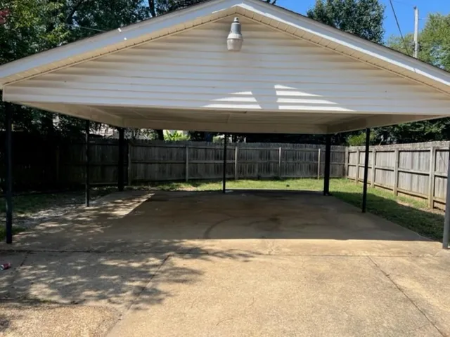 a front view of a building