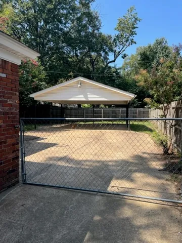 a view of pool with outdoor seating