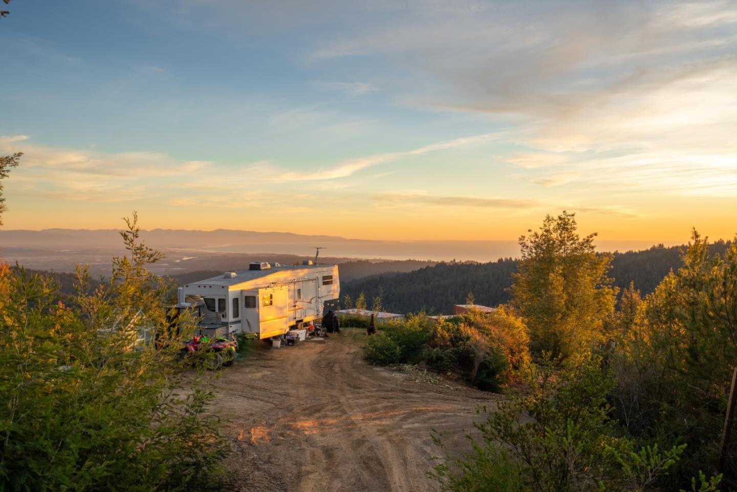 1075 Ormsby Cutoff Watsonville, CA 95076 - Photo 27 of 30 a view of a big yard with mountain