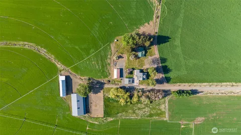 an aerial view of a football ground