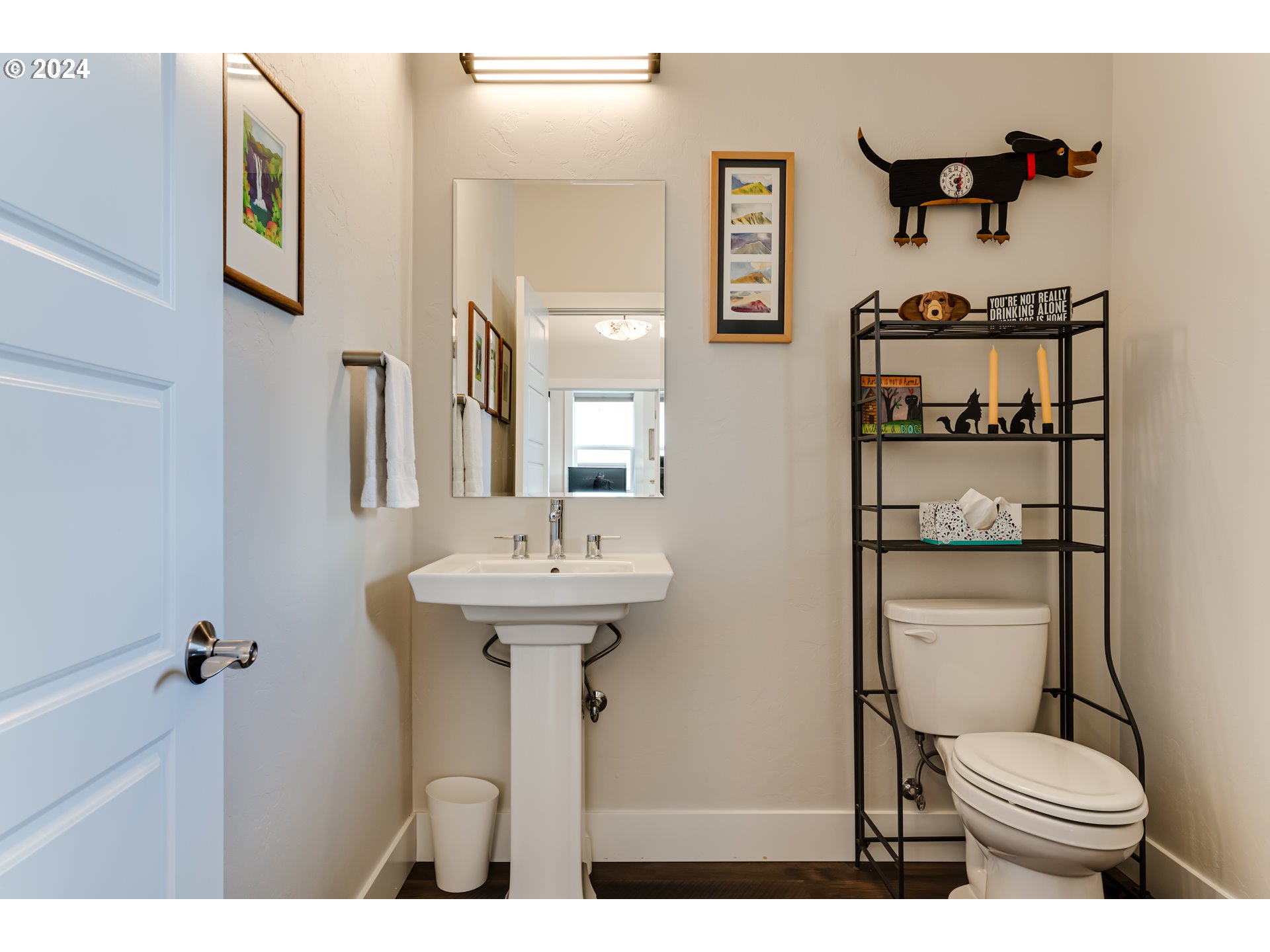 1876 John Day Drive Eugene, OR 97408 - Photo 26 of 43 a bathroom with a sink toilet and mirror