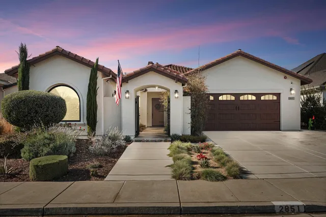 a front view of a house