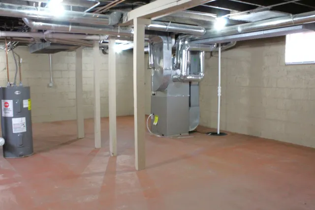 a close view of utility room