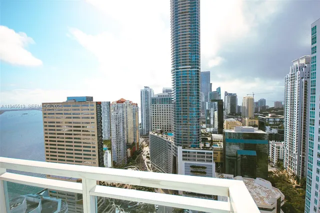 a view of a city with tall buildings