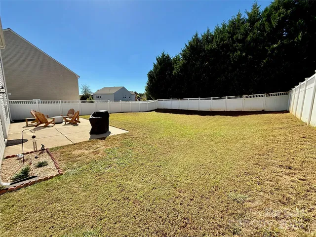 a view of a terrace with a garden