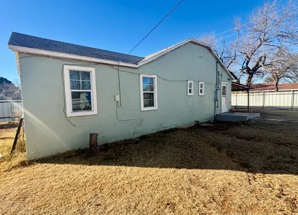 a backyard of a house