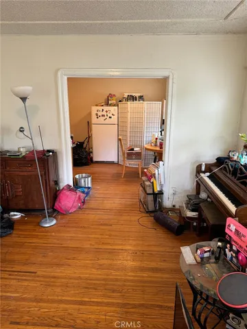 a room with gym equipment