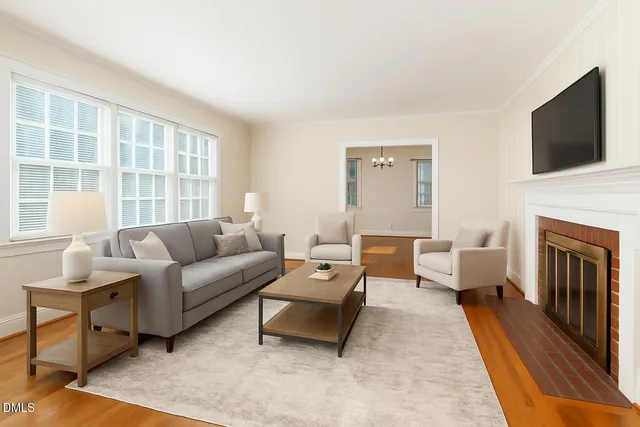 a outdoor living space with patio furniture and a potted plant