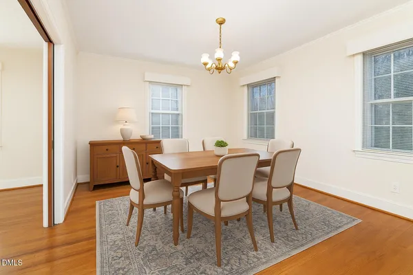 a view of outdoor space with wooden floor