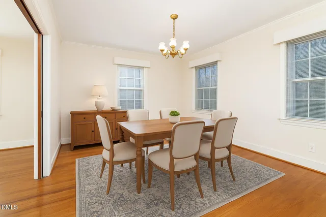 a view of outdoor space with wooden floor