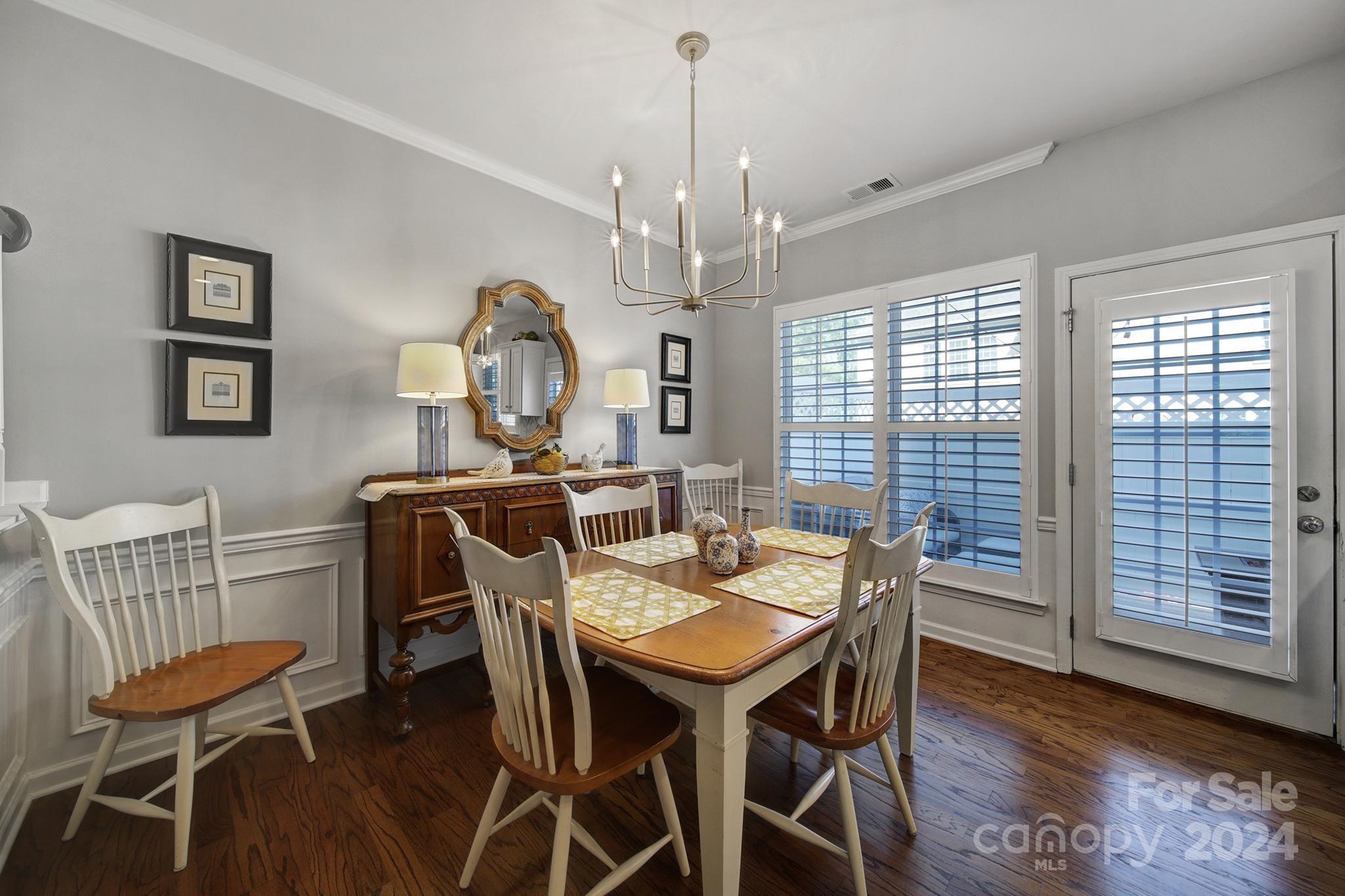 726 Passage Drive Fort Mill, SC 29708 - Photo 12 of 43 a view of a dining room with furniture window and wooden floor