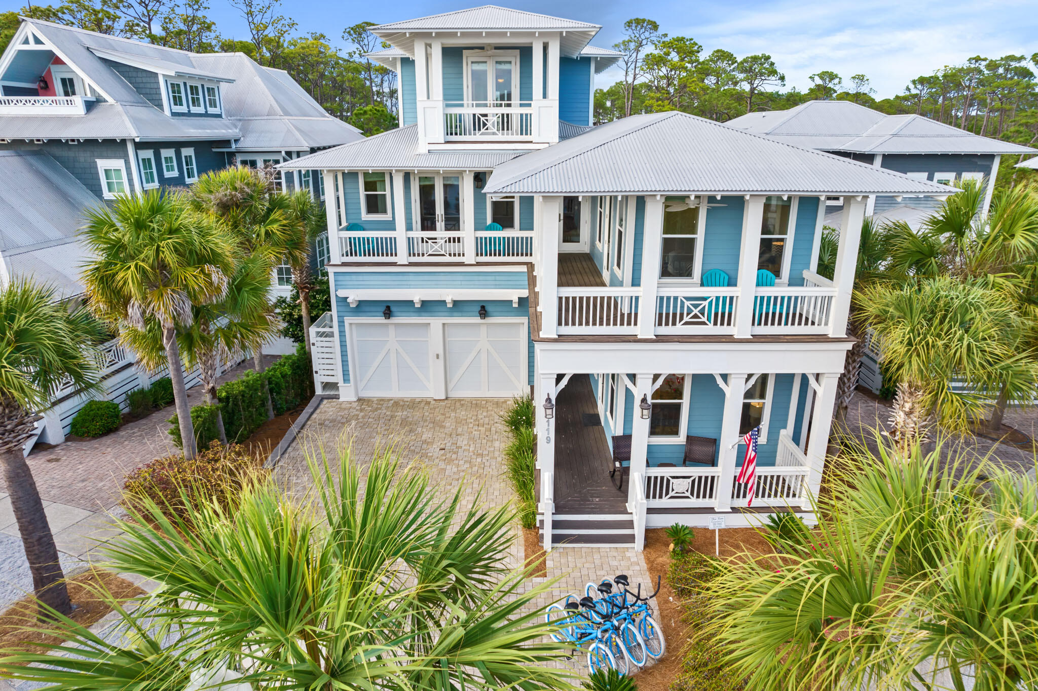 119 West Lifeguard Loop Inlet Beach Inlet Beach, FL 32461 - Photo 60 of 75 a front view of a house with a garden