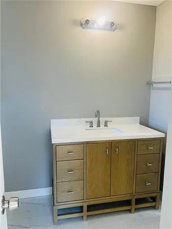 a utility room with a sink