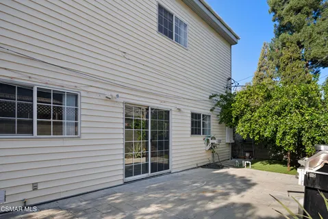 a backyard of a house