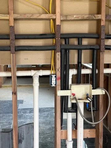 a view of front door of house