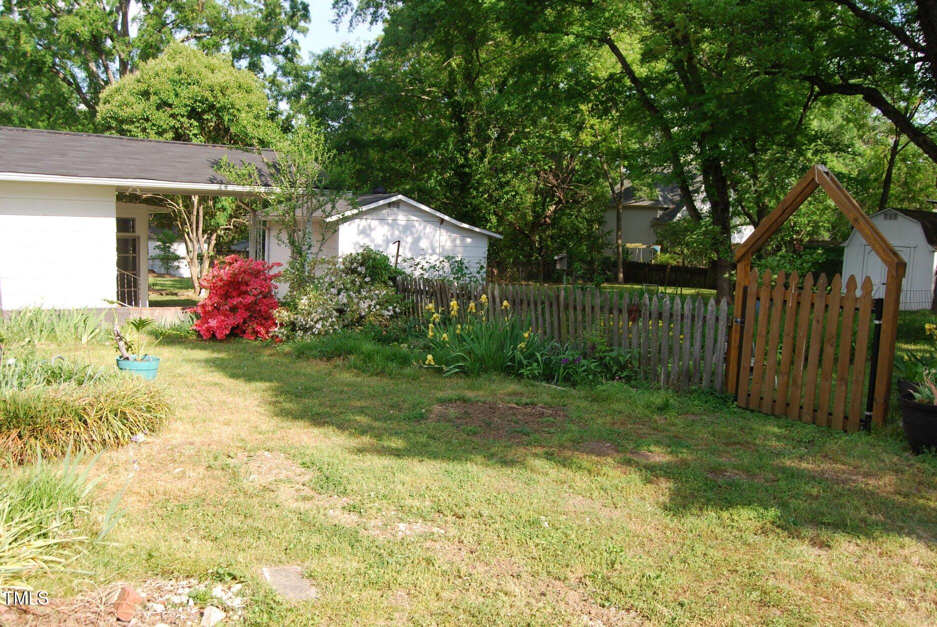 1013 Green Street Durham, NC 27701 - Photo 24 of 32 a view of a backyard with garden