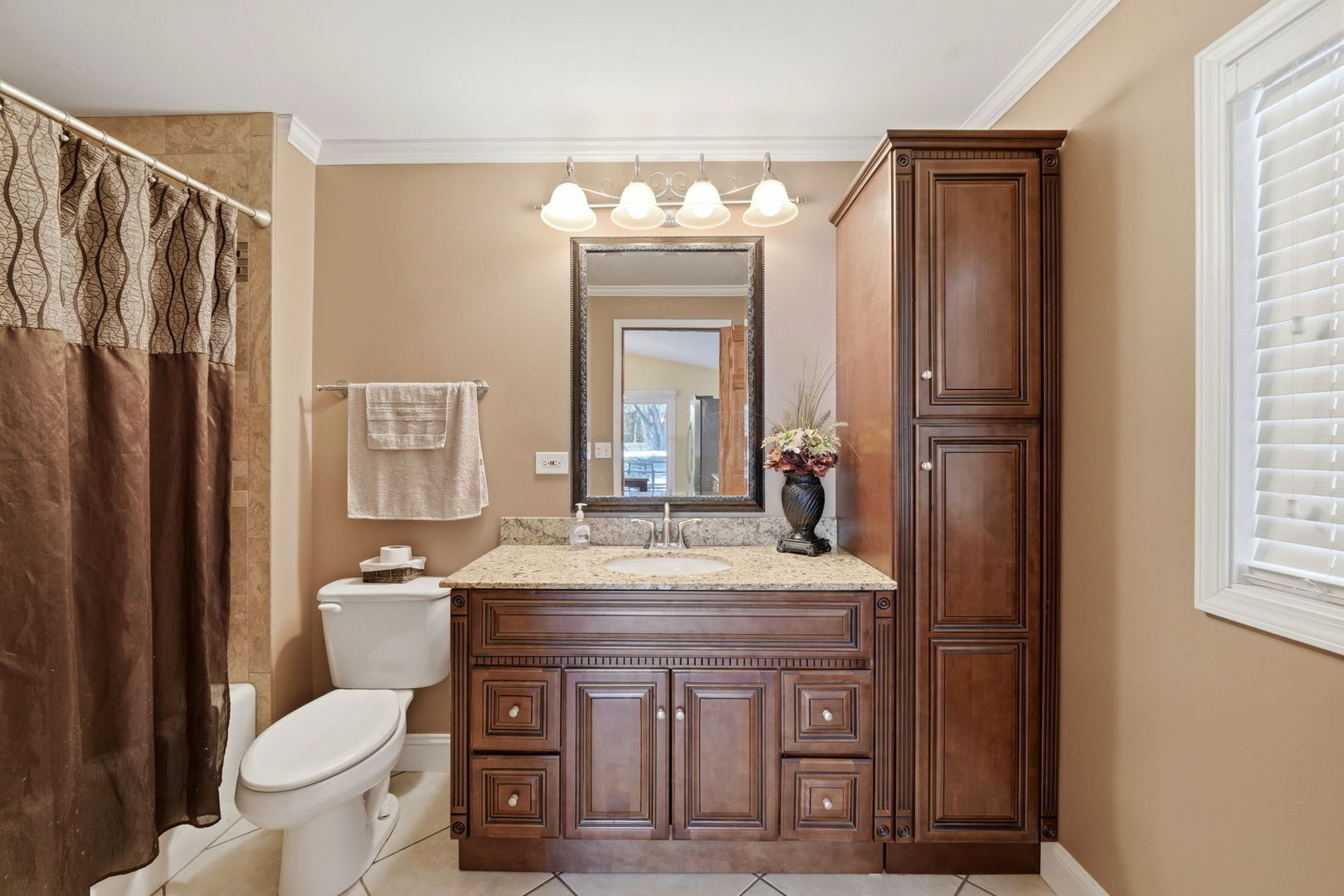 1317 North Cedar Lake Road Lake Villa, IL 60046 - Photo 13 of 25 a bathroom with a toilet a sink and a mirror