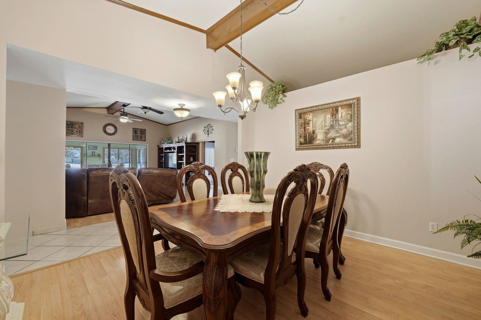 1317 North Cedar Lake Road Lake Villa, IL 60046 - Photo 4 of 25 a view of a dining room with furniture and chandelier