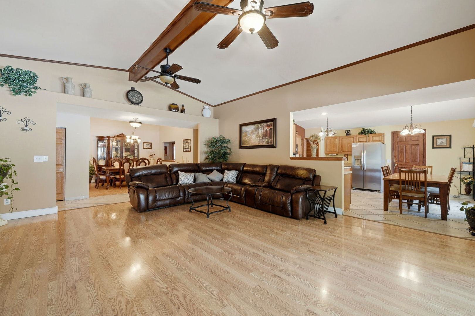 1317 North Cedar Lake Road Lake Villa, IL 60046 - Photo 7 of 25 a living room with furniture and a flat screen tv