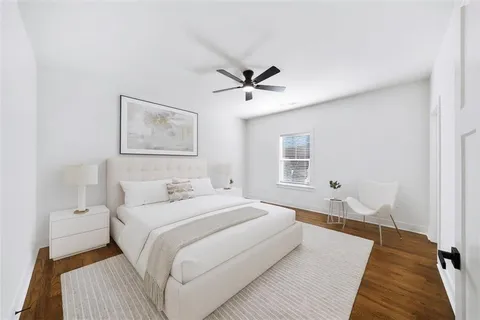 a front view of a building with retail shops