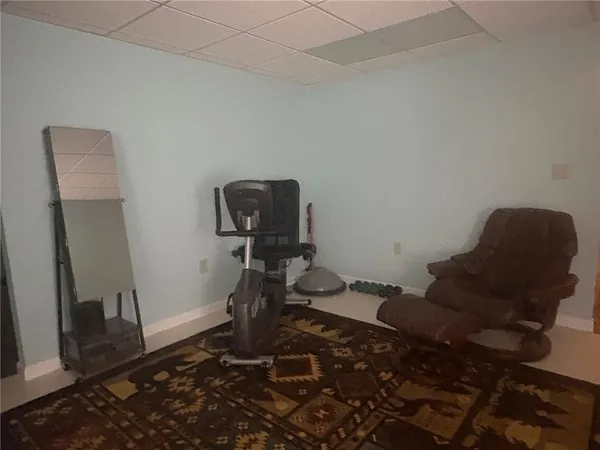 a room with furniture