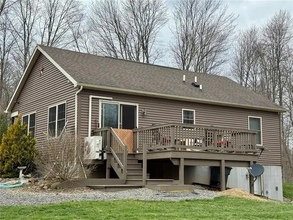 a house view with a garden space