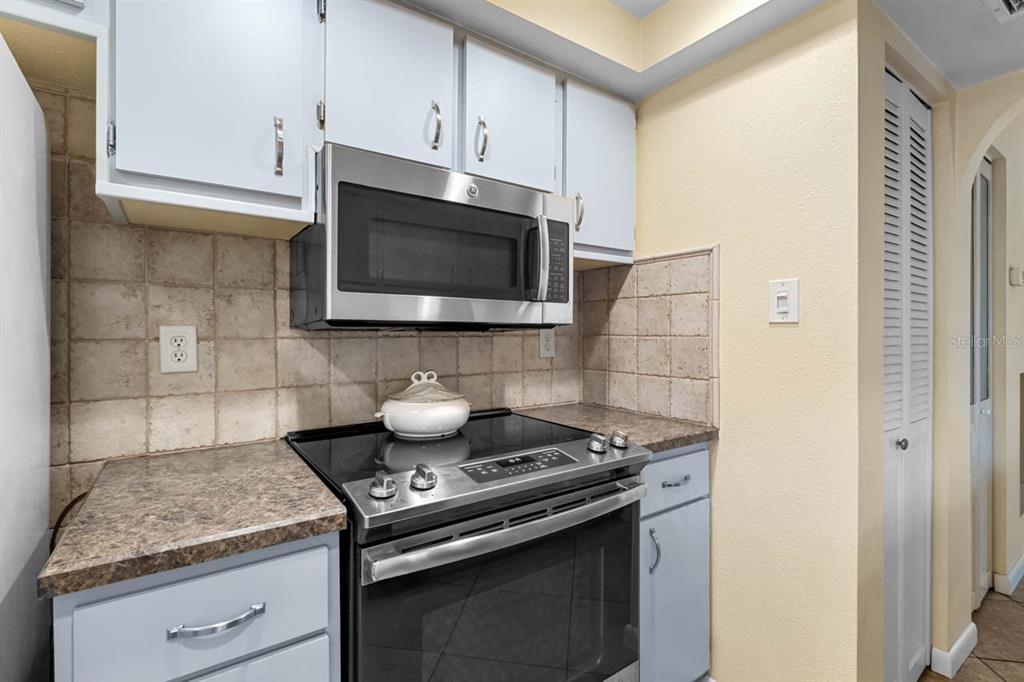 903 Buck Court Brandon, FL 33511 - Photo 8 of 24 a kitchen with a stove and a microwave