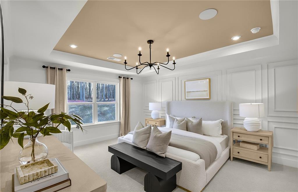 5375 Julep Court Cumming, GA 30028 - Photo 15 of 22 a living room with furniture flowers and a chandelier