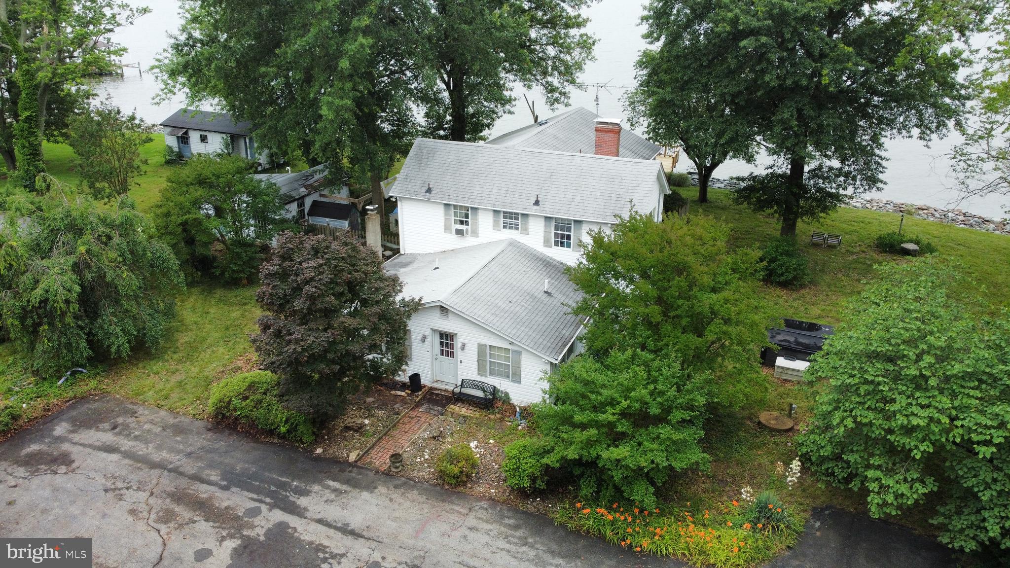 6225 Sandy Point Road Prince Frederick, MD 20678 - Photo 3 of 45 an aerial view of a house