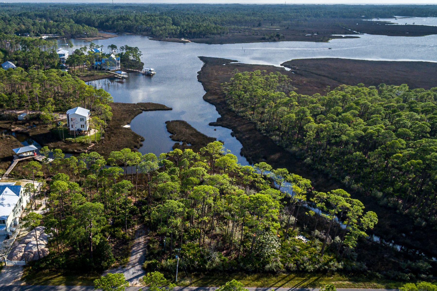 Lot 15 West Nursery Road Santa Rosa Beach, FL 32459 - Photo 39 of 45 an aerial view of a house with a yard and lake view