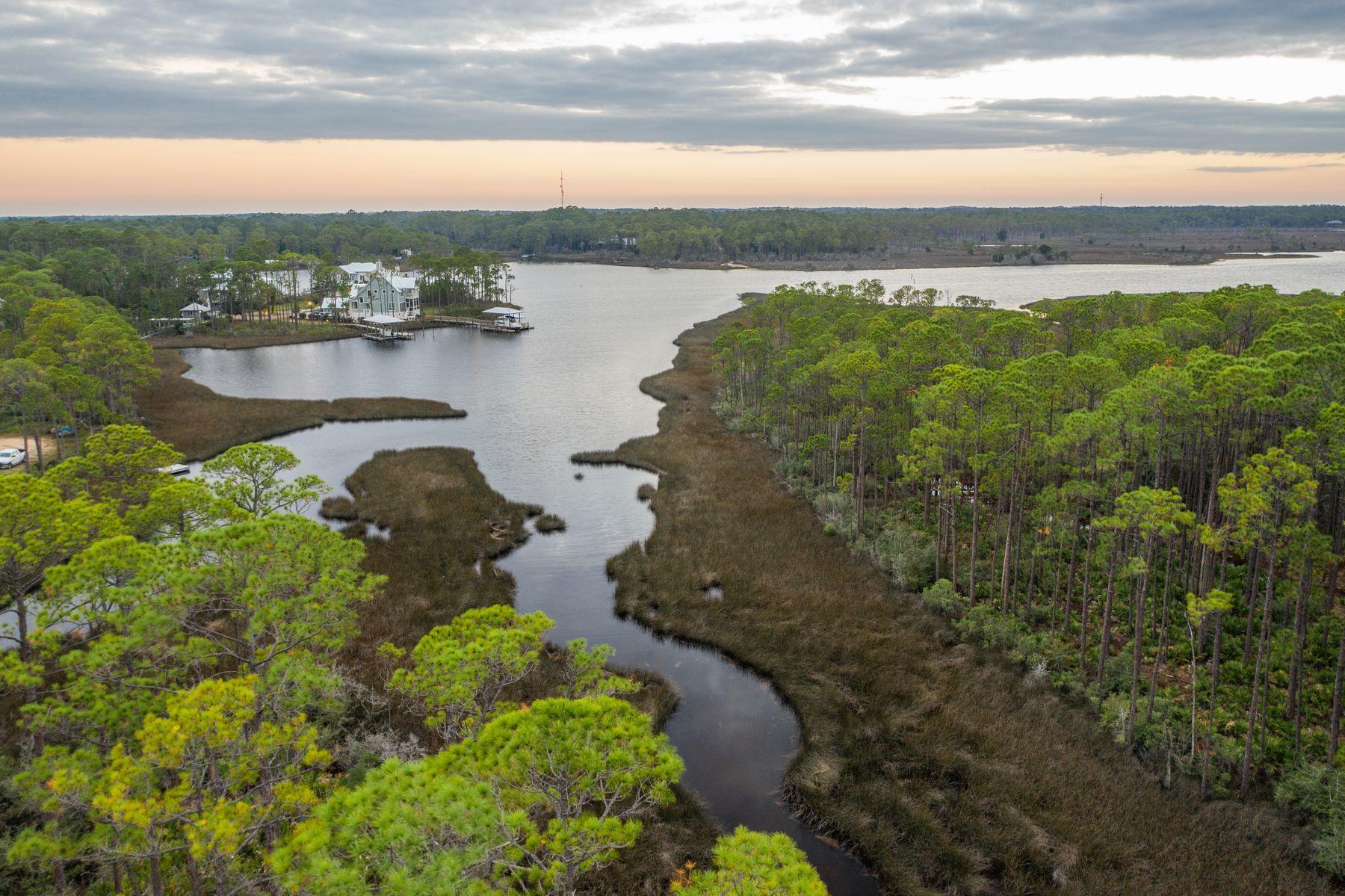 Lot 15 West Nursery Road Santa Rosa Beach, FL 32459 - Photo 44 of 45 a view of a lake with a city