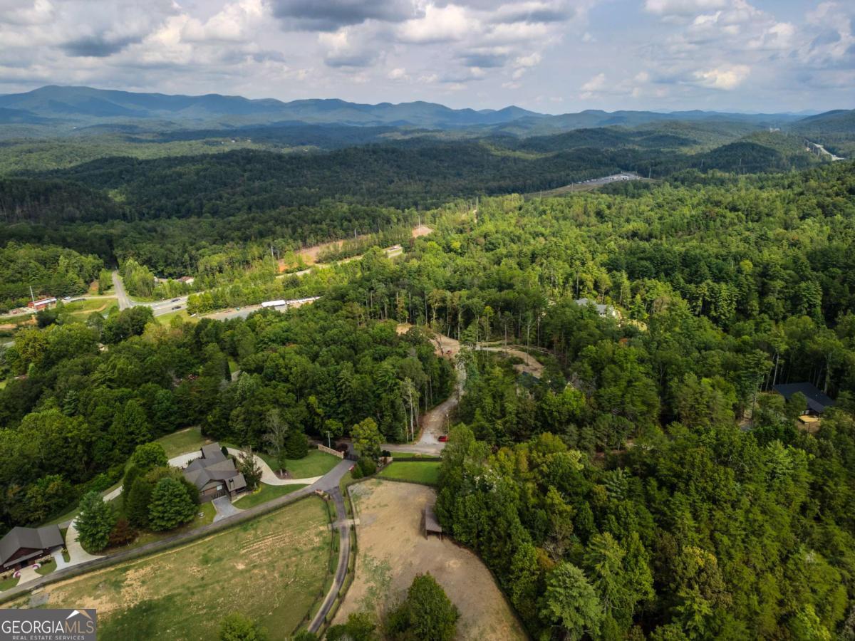 Tract 3 Old Northcutt Road Ellijay, GA 30536 - Photo 6 of 7 a view of a lush green forest with a house in the background